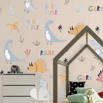 Comprar Vinilo Adhesivo Pared Infantil Dinosaurios Cuarto Bebe Niños