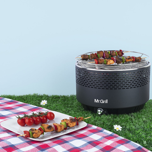 Parrilla Portátil Turbo Grill Negro Con Maletín - Mr Grill