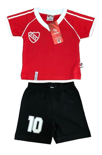 Conjunto Camiseta Retro Bebe Independiente Producto Oficial