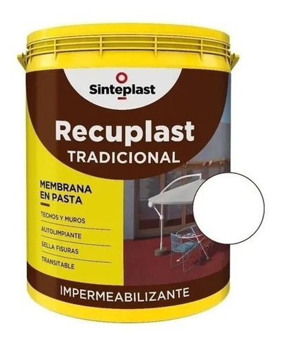 Recuplast Tradicional Membrana Pasta 4 Litros 