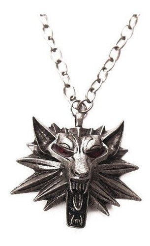 Imagem 1 de 3 de Cordao/colar The Witcher Geralt De Rívia Lobo Geek/nerd Novo