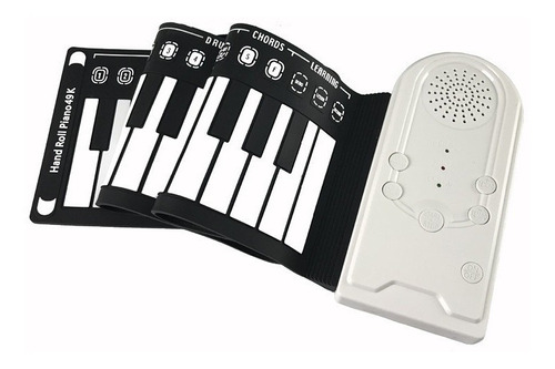 Piano Musical 49 Teclas Emborrachado Flexível Teclado Usb