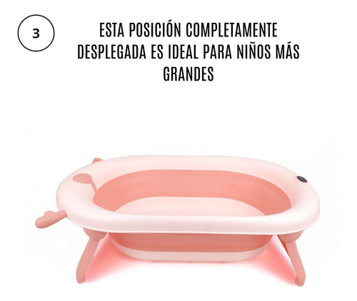 Bañera Tina Para Bebe Plegable + Cojin Marca Induhogar