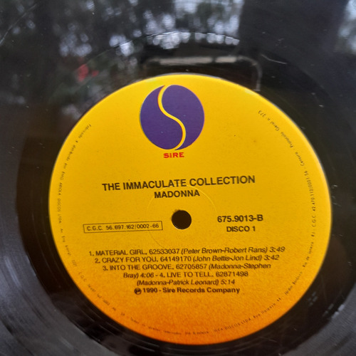 Imagem 7 de 8 de Vinil Lp Madonna The Immaculate Collection Excelente