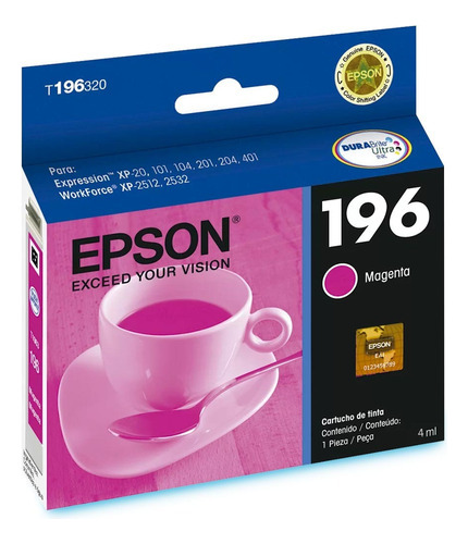 Cartucho De Tinta Epson P/ Stylus T196320 Magenta (eps01)