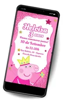 Comprar Convite Digital Virtual Festa Aniversário Peppa Pig