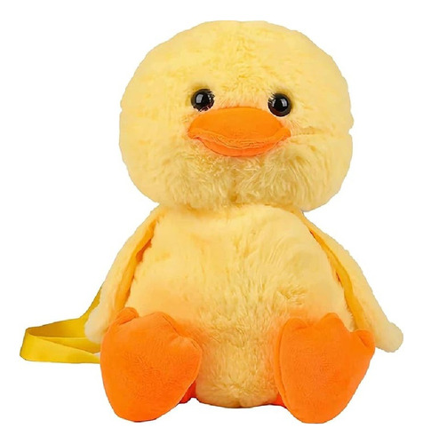 Bolso Para Niña Kawaii Patito Back Pack Peluche Pato