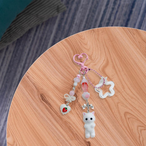 Cartoon Keychain Bag Charms Mochila Mochila Keyring Para La