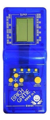 Consola Brick Game 9999 in 1 Standard color  azul transparente 1980