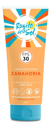 Protector Solar Rayito De Sol 190g  Extracto Zanahoria Fps30