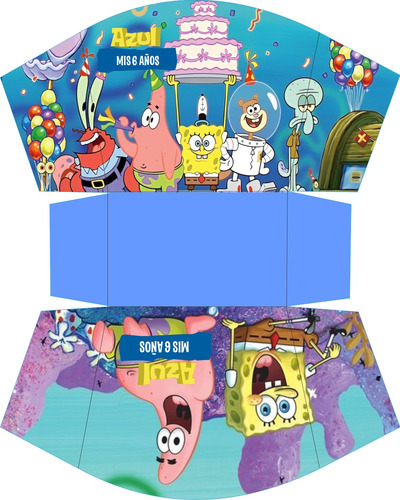 Bob Esponja Cumpleaños Kit Imprimible Personalizado