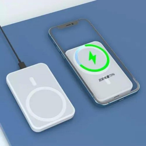 Power Bank Magnético 15w E Usb-c 20w 5000mah Iwill Branco