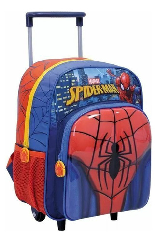 Mochila 12 Con Carro Jardin Spiderman - Hombre Araña