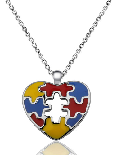 Bekech Collar De Autismo Conciencia Del Autismo Puzzle Pieza