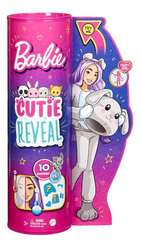 Muñeca Barbie Cutie Reveal Hhg18 Perrito Mattel
