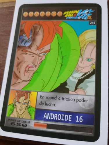 Carta Dragon Ball Sd, Androide 16 261