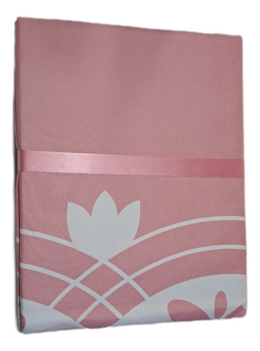Juego Sábanas Bouquetex Amer 1 1/2 Plaza Twin 1500 Percale Rosa Pálido Floreado