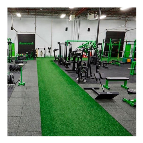 Imagem 2 de 6 de Grama Sintética Grass Gym Academia 2x21m (42m²) Frete Grátis