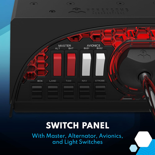 Flight Controls Honeycomb Alpha Yoke Con Panel De Interrupto