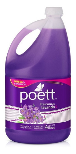 Limpiador De Pisos Poett Lavanda 4 L