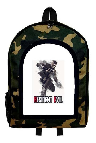 Mochila Camuflada Residen Evil Modelo 18