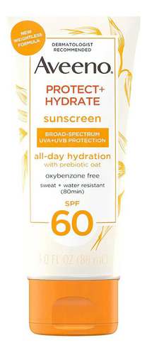 Aveeno Protector Solar Hidratante Para El Cuerpo Spf 60