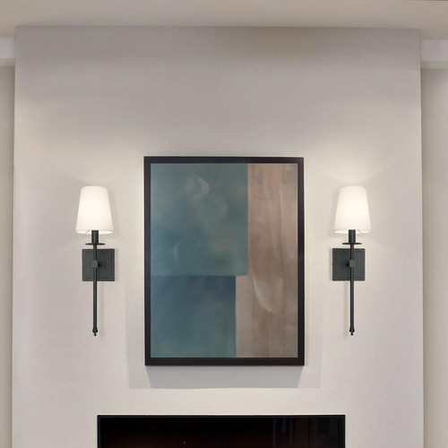 Juego De 2 Apliques De Pared Negros Xinbei Lighting, Clas...