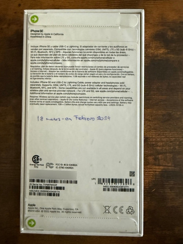 Apple Iphone Se (3rd Generation) Negro (Usado)