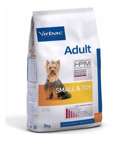 Virbac Veterinary Hpm Dog Perro Adulto Small & Toy 3kg Chico