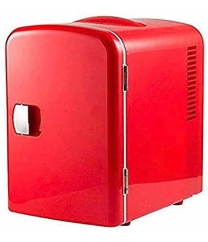 Mini Refri Portátil Cap De 6 Latas Gourmia Rojo
