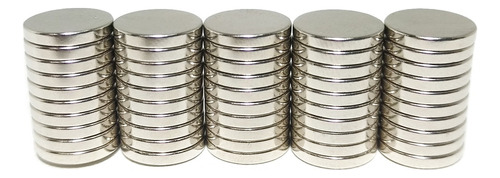 50 imanes de neodimio superfuertes de 10 mm x 1,5 mm.