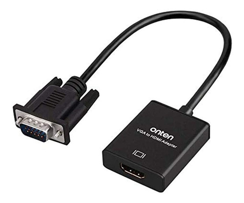 Adaptador Vga A Hdmi, Onten 1080p Vga A Hdmi (macho A Hembra