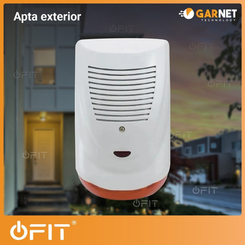 Imagen 7 de 10 de Sirena Exterior Alonso Alarmas Mp-1000 Piezoeléctrica Flash