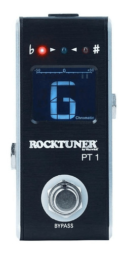 Afinador Rocktuner Rt Pt1 Pedal Cromatico Blk - Black