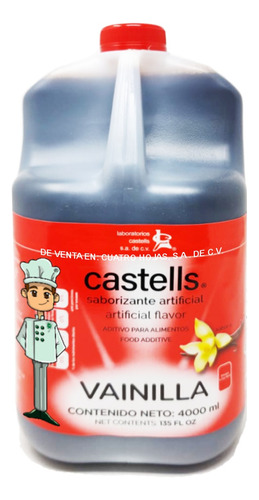 Esencias Saborizante Vainilla Castells 4 L