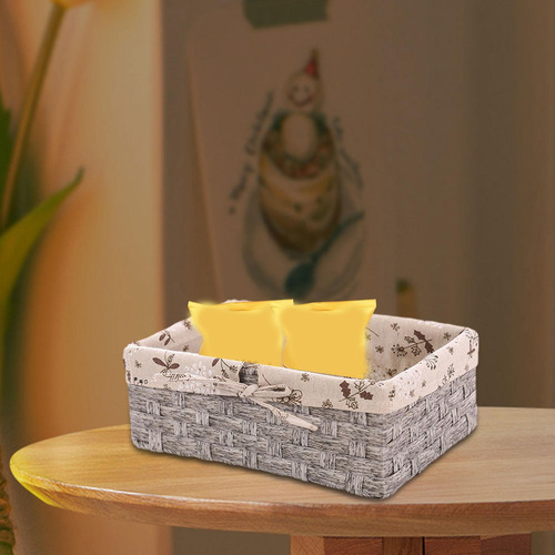 Hh Bin Bin Storage De Cesta De Tecido Retangular Farmhouse M