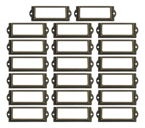 Soporte Para Etiquetas Vintage, Marco De Cajón, 20 Unidades