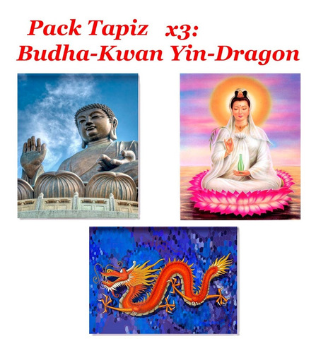 Imagen 1 de 4 de Pack Tapices India China X 3 - 100 Cm. X 70 Cm. Envio Gratis