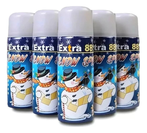 Set 6 Spray De Nieve Artificial Lanza Espuma