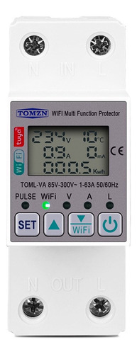 Medidor De Energía Wifi Tuya Smartlife De 63 A, Interruptor