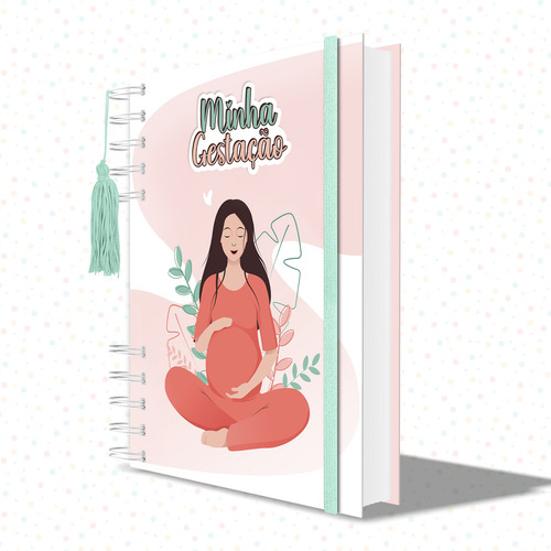 Planner Da Gestante Diário Minha Gestação Caderno Gestação Cor Modelo 2