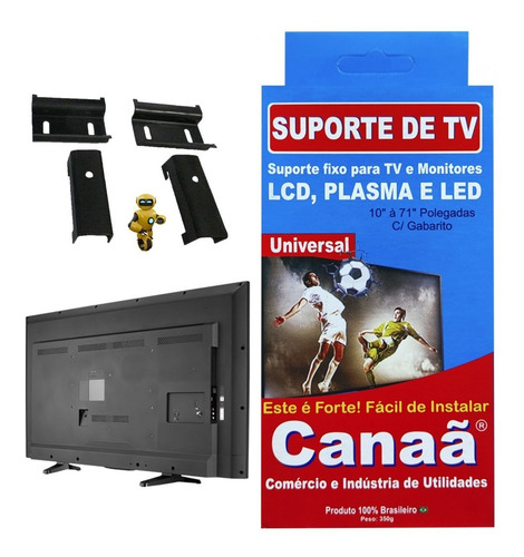 Imagem 6 de 6 de Suporte Fixo Universal Para Tv E Monitor 10 A 71 Polegadas