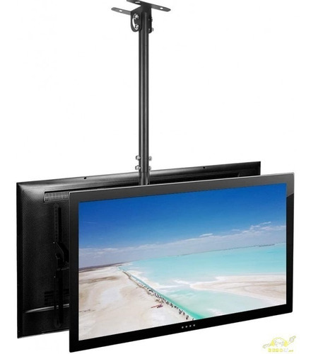 Soporte Tv Led Doble Para Techo 42 A 80 Color Negro