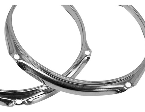 2x Drum Hoop Set Anillos De Batería, 14 Pulgadas 6 Agujeros
