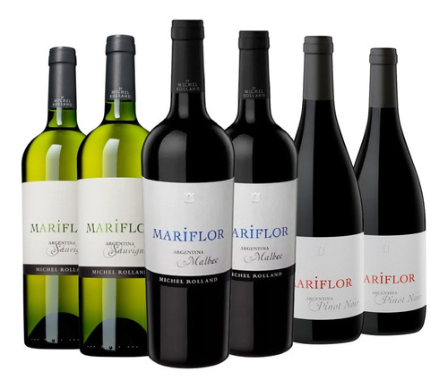 Vino Mariflor Mix Pack X 6 ( Malbec, Pinot Noir Y S. Blanc )