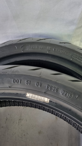Par De Pneu Metzeler Roadtec Z8 180/55 17 E 120/70 17 Usado (Usado)