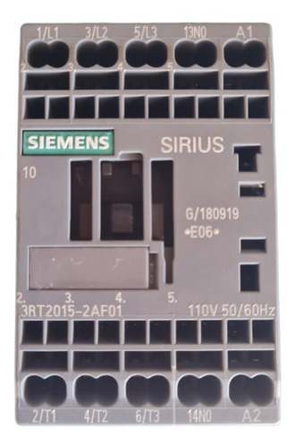 Contactor Siemens 3rt2015-2af01 7a Bobina 110v