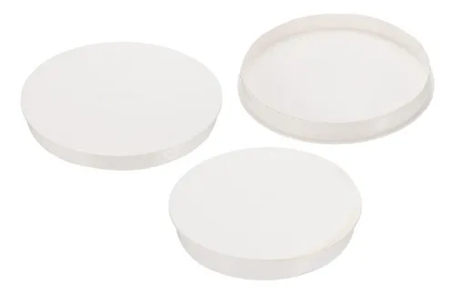 3 Tapón Tapa De Extremo De Tubería Pvc 6 Para Diy Blanco