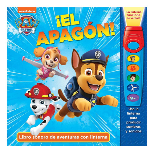 Libro Con Sonido Y Linterna Paw Patrol El Apagon