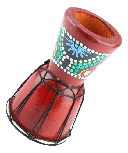 Instrumento De Percusión Manual Djembe De Madera Africano